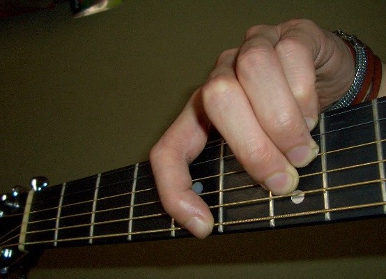 小細工の部分　ギターコード　見本写真